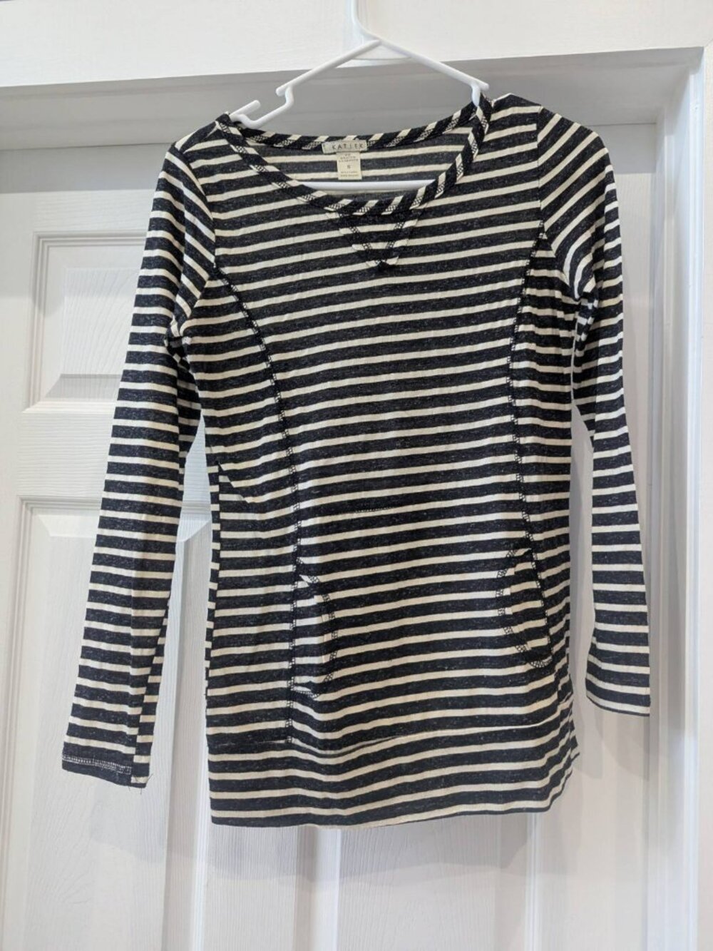 Katie K Striped Long Sleeve Top Size Small